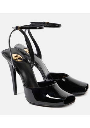 Saint Laurent La Scandale 110 patent leather sandals