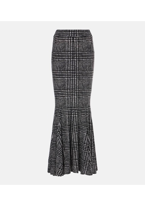 Norma Kamali Plaid maxi skirt