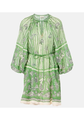 Alemais Lula printed linen minidress