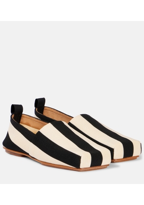 Jacquemus Carre striped slip-on shoes