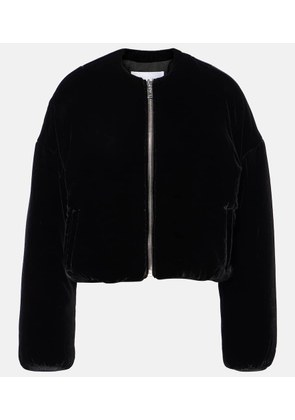 Alaia Velvet bomber jacket