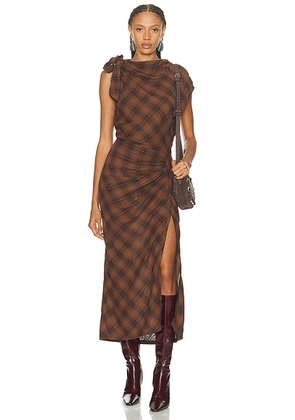 Isabel Marant Etoile Naerys Dress in DARK BRONZE - Brown. Size 36 (also in 42).