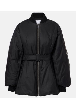 Alaia Belted cotton-blend jacket
