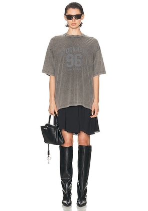 Acne Studios Ennie College Shirt Dress in Anthracite & Black - Grey. Size L (also in ).