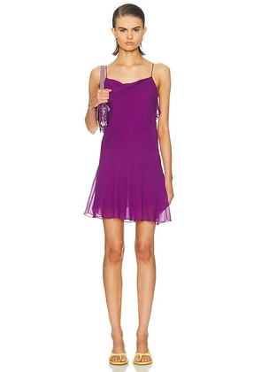 Acne Studios Durio Mini Dress in Berry Purple - Purple. Size 36 (also in 38, 40, 42).
