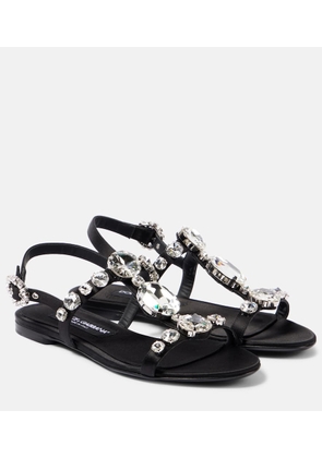 Dolce&Gabbana Bianca embellished satin sandals