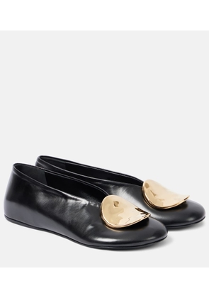 Jil Sander Leather ballet flats