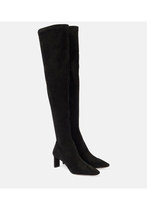 Aquazzura Zenn 65 suede knee-high boots