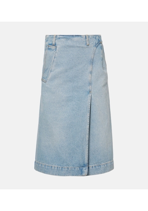 Victoria Beckham Denim wrap skirt