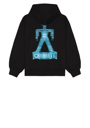 Carhartt WIP Hooded Electric Boogie Sweatshirt in Black - Black. Size L (also in M, S, XL/1X).