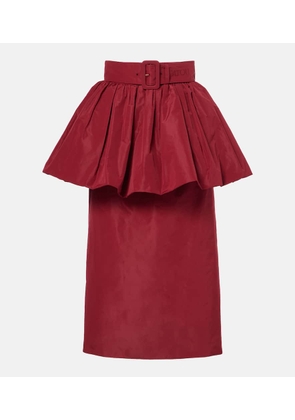 Patou Bloom ruffled pencil skirt