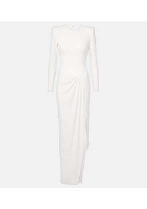 Alex Perry Asymmetric draped crepe gown