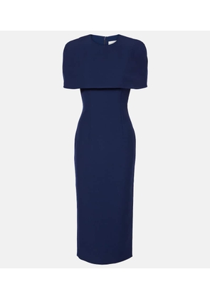 Roland Mouret Caped crepe cocktail dress