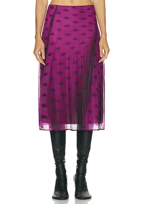 Acne Studios Etima Skirt in Bright Purple - Purple. Size 40 (also in 42).