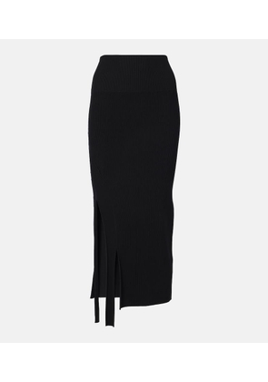Victoria Beckham Satin midi skirt