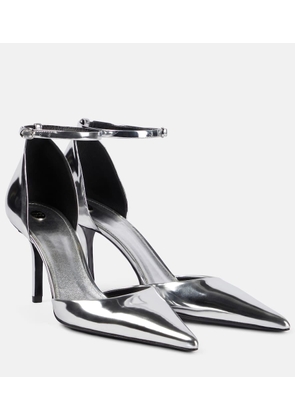 Proenza Schouler Slash 85 mirrored leather pumps