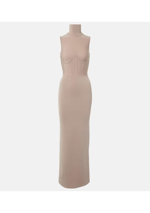 Nensi Dojaka Gwyneth knitted corset maxi dress