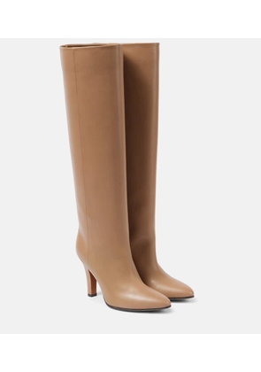 The Row Prudens leather knee-high boots