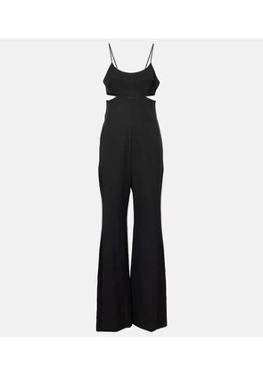 Victoria Beckham Cami cutout crepe satin jumpsuit