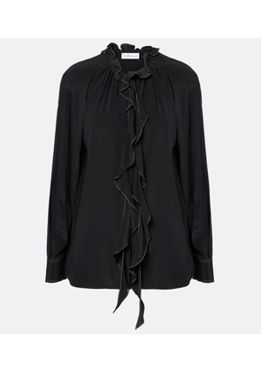 Victoria Beckham Ruffled silk blouse