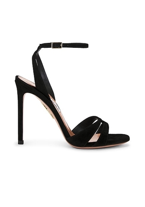 Aquazzura You And I 105 Sandal in Black - Black. Size 36 (also in 36.5, 37, 38.5).