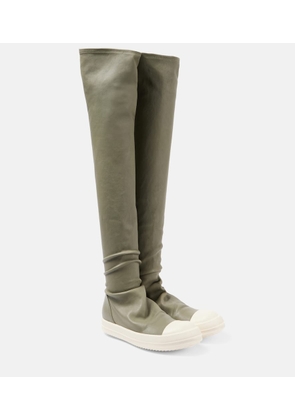 Rick Owens Stockings over-the-knee leather sneakers