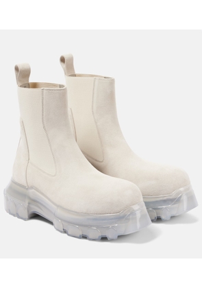 Rick Owens Beatle Tractor leather ankle boots