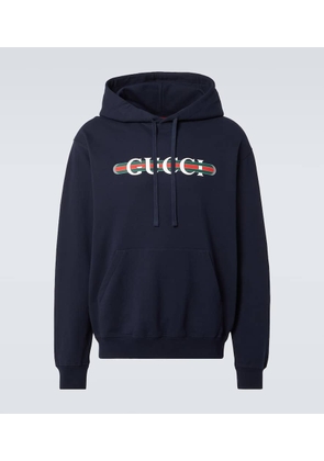 Gucci Logo cotton jersey hoodie