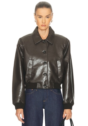 Citizens of Humanity Lola Bomber in Brown - Brown. Size L (also in M, XL).