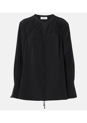 Victoria Beckham Silk tie-neck blouse