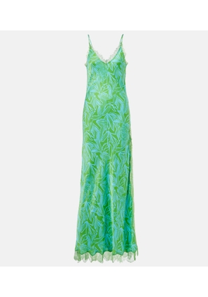 Poupette St Barth Lucia floral open-back slip dress