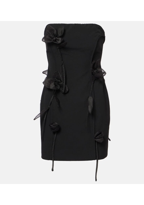 Rotate Rose-applique minidress