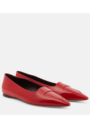 The Row Viv leather ballet flats