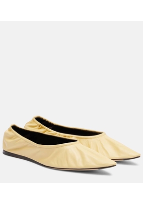 The Row Liisa leather ballet flats