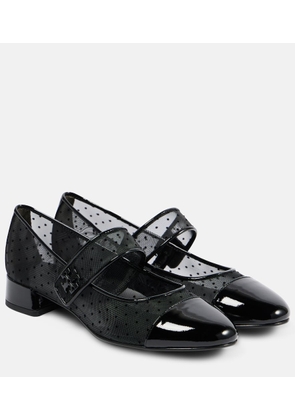 Tory Burch Leather-trimmed Mary Jane pumps
