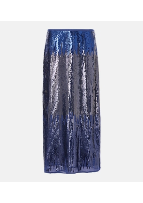 Rixo Kelly sequined midi skirt