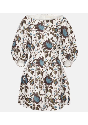 Faithfull Lowen linen minidress