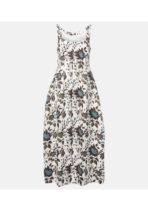 Faithfull Printed linen maxi dress
