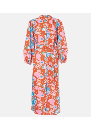 Poupette St Barth Cathy printed cotton shirt dress