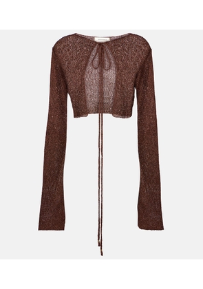 Bananhot Alma sequined knitted cardigan