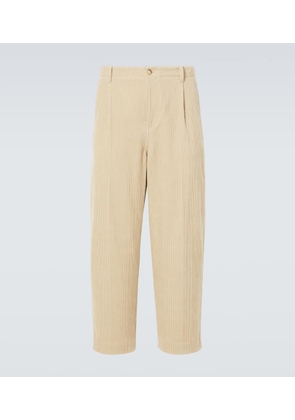 Frame Pleated cotton straight pants