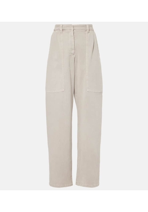 Brunello Cucinelli Mid-rise wide-leg jeans