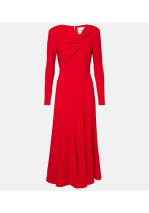 Roland Mouret Gathered cady midi dress