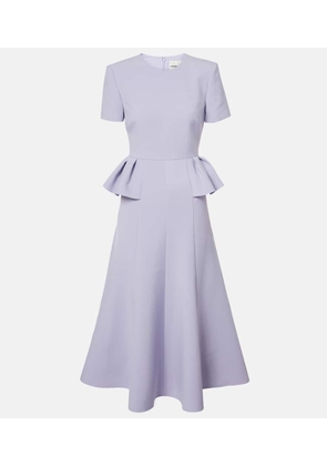 Roland Mouret Peplum crepe midi dress