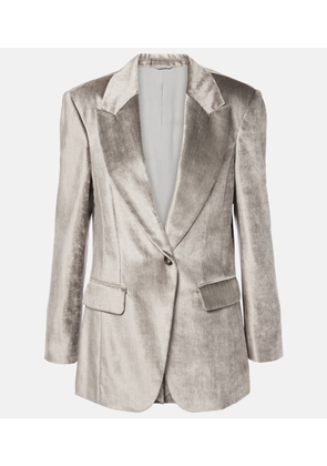 Brunello Cucinelli Cotton-blend velvet blazer