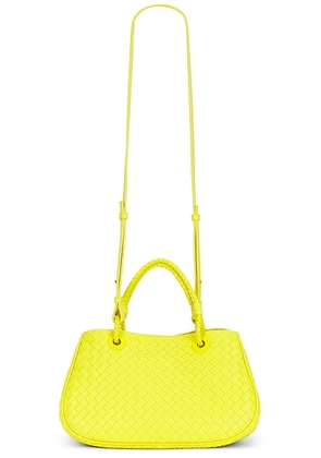 Bottega Veneta Basket Bag in Sulfur & Muse Brass. Size all.