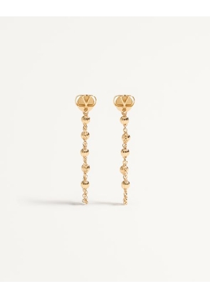 Valentino Garavani Vlogo Signature Metal Earrings Woman GOLD UNI