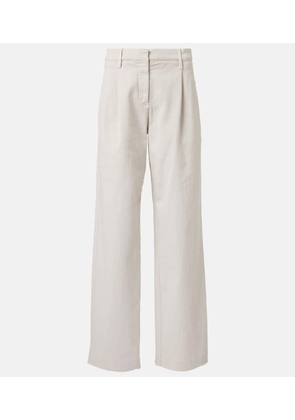 Brunello Cucinelli High-rise wide-leg jeans