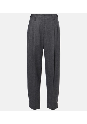 Brunello Cucinelli Baggy Sartorial high-rise wool straight pants