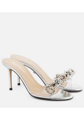 Mach & Mach Double Bow embellished sandals
